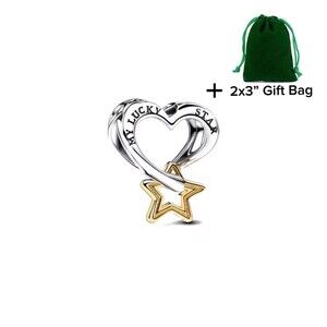 My Lucky Star Heart Charm Bead | 925 Silver | Brand New